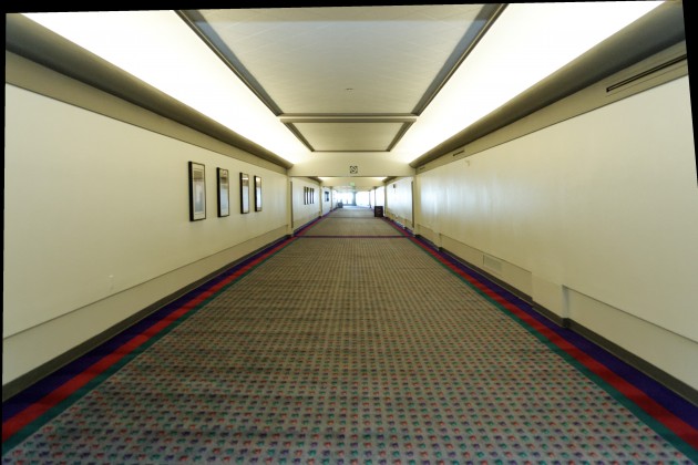 The Hilton Skywalk... Empty