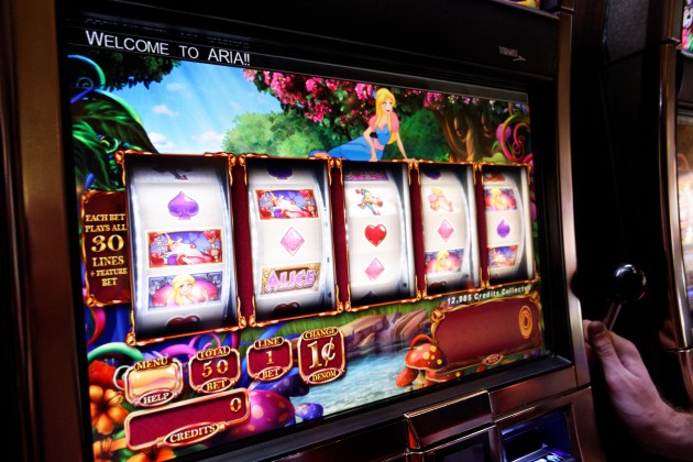 Slot machine display technology in Las Vegas