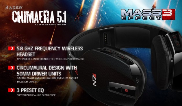 Mass Effect 3 Razer Headset