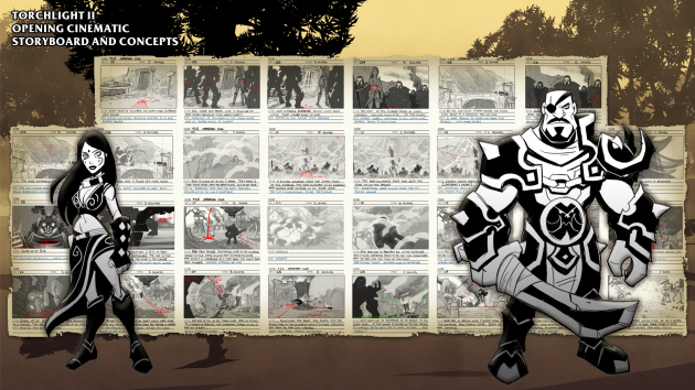 Torchlight 2 cinematic storyboard Torchlight 2 cinematic storyboard