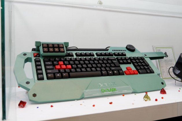 Delux gaming keyboard at Computex that looks like Cold War Russia stuff