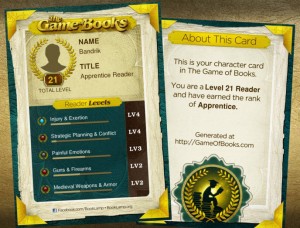 Bandrik's Game of Books player card