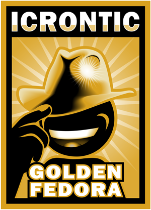 Icrontic Golden Fedora for Excellence