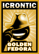 Icrontic Golden Fedora artwork