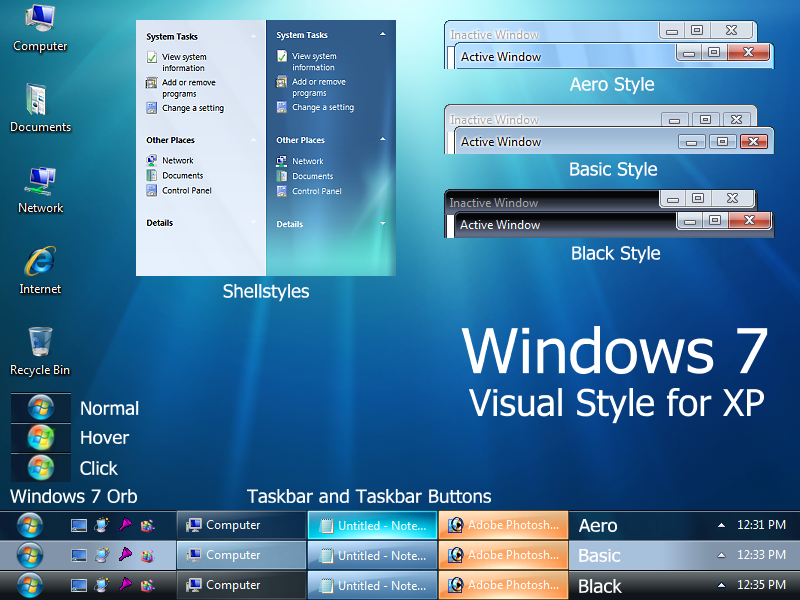Visual Styles Windows Xp Vista