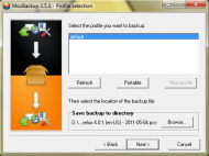MozBackup - Backup your default profile